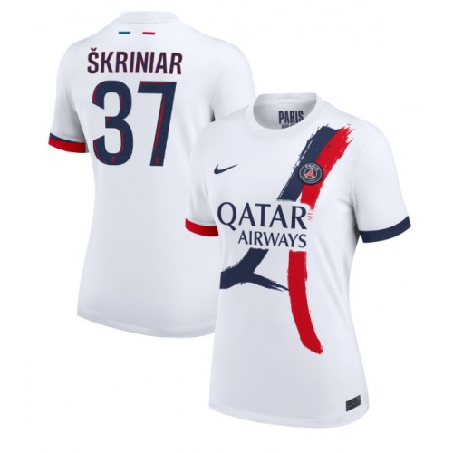 Fotbalové Dres Paris Saint-Germain Milan Skriniar #37 Dámské Venkovní 2024-25 Krátký Rukáv